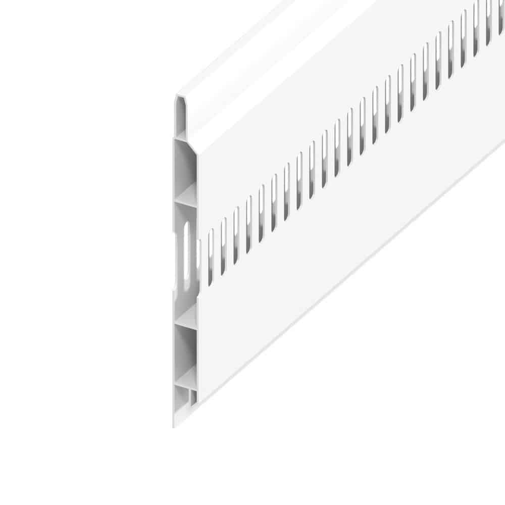 100mm Vented Soffit Board in White x 5m MH Exterior Building Supplies