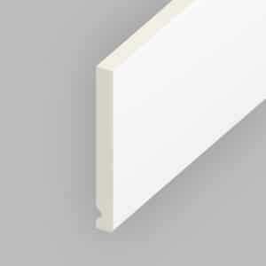 150mm x 16mm x 5m Flat Fascia Board White
