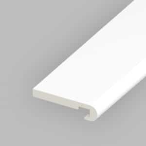 150mm x 18mm Bull Nosed Fascia Board in White x 5m