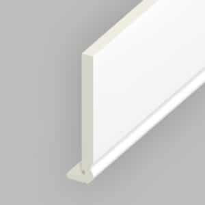 175mm Ogee Fascia Board in White x 5m