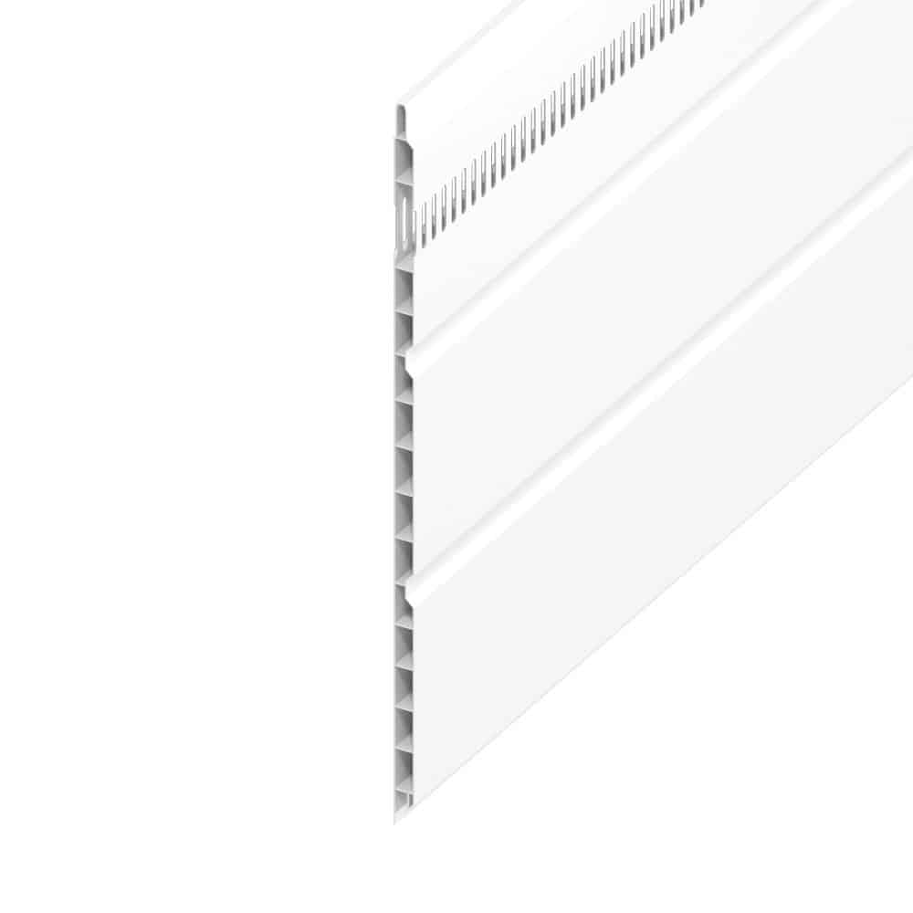 300mm Vented Soffit Board in White x 5m 1 300mm Vented Soffit Board in White x 5m 1