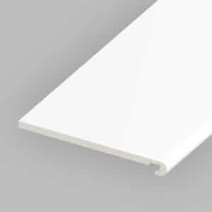 400mm Double Bull Nosed Fascia Board in White x 5m
