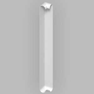 500mm Bullnose Corner Trim in White