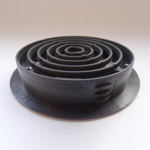 70mm Circular Soffit Vent in Black