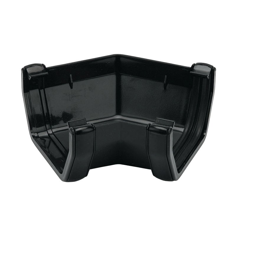 135° Square line Gutter Angle in Black 135° Square line Gutter Angle in Black