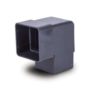 90° Square Offset Bend in Anthracite Grey