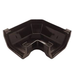 90° Square line Gutter Angle in Black