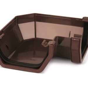 90° Square line Gutter Angle in Brown scaled