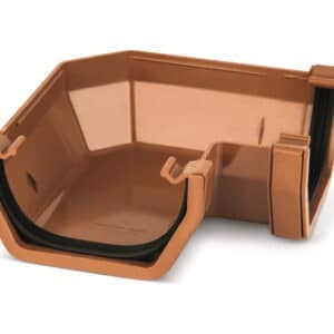 90° Square line Gutter Angle in Clay Brown scaled