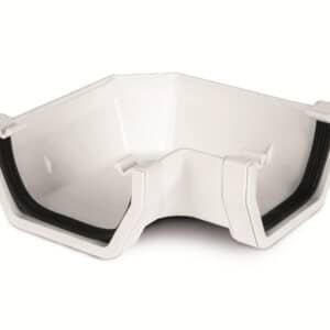 90° Square line Gutter Angle in White scaled