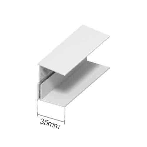 Cladding Edge Trim in White x 5m MH Exterior Building Supplies