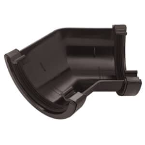 Half Round 135° Angle in Black