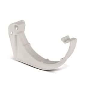 Half Round Fascia Bracket in White scaled