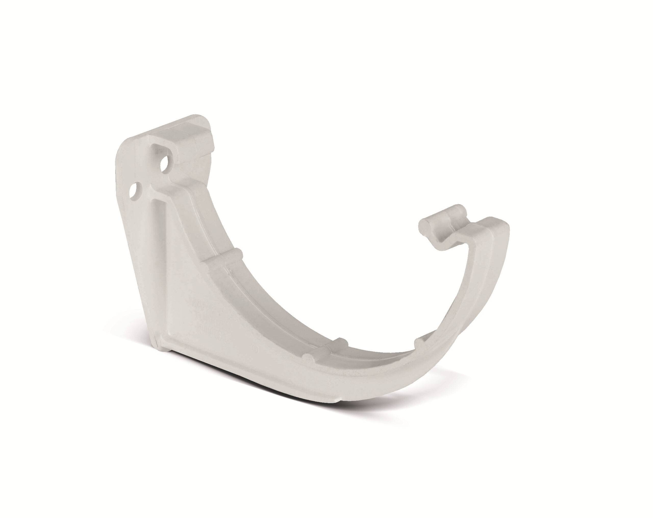 Half Round Fascia Bracket in White scaled Half Round Fascia Bracket in White scaled