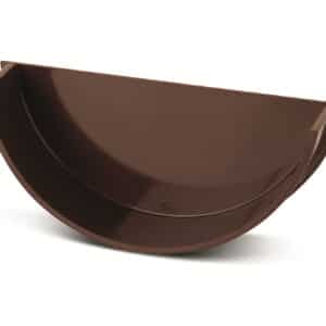 Half Round Internal Stop End in Brown