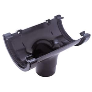 Half Round Running Outlet in Black