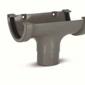 Half Round Running Outlet in Grey scaled