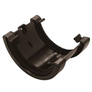 Half Round Union Bracket in Black