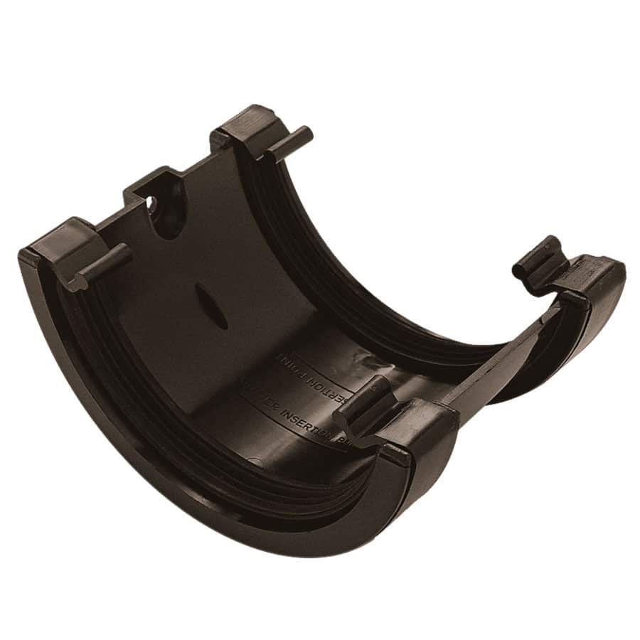 Half Round Union Bracket in Black Half Round Union Bracket in Black