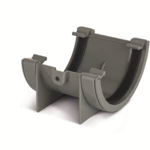 Half Round Union Bracket in Grey scaled