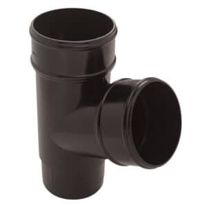 Round 68mm Gutter 112° Branch in Black