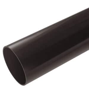 Round 68mm Gutter Downpipe in Black x 2.5m