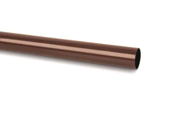 Round 68mm Gutter Downpipe in Brown scaled