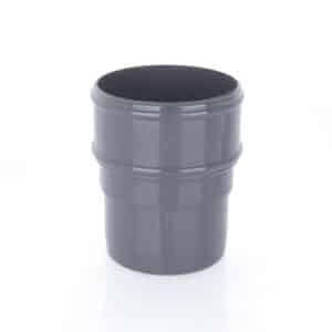 Round 68mm Pipe Socket in Anthracite Grey