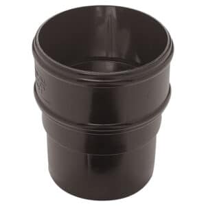Round 68mm Pipe Socket in Black