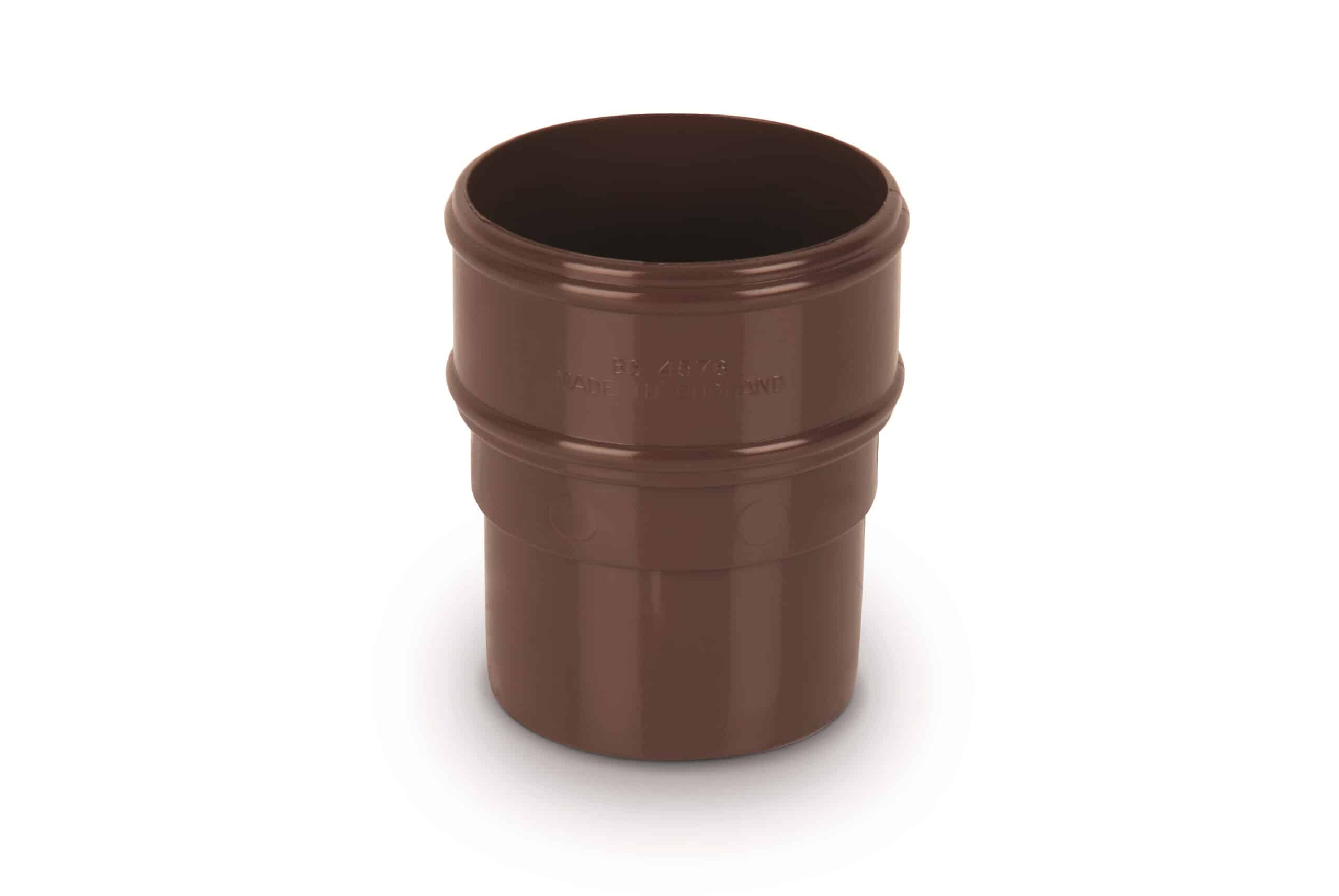 Round 68mm Pipe Socket in Brown scaled Round 68mm Pipe Socket in Brown scaled