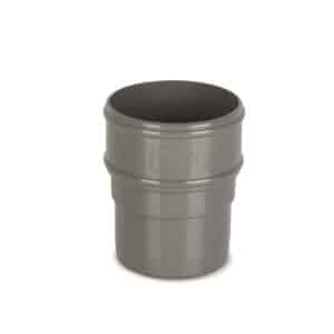 Round 68mm Pipe Socket in Grey scaled