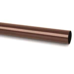Round Gutter Downpipe in Brown scaled