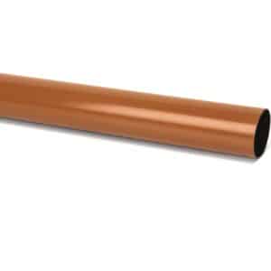 Round Gutter Downpipe in Clay Brown scaled