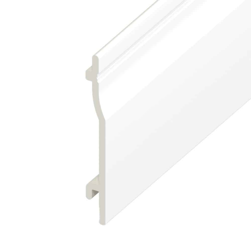 Shiplap cladding in white Shiplap cladding in white