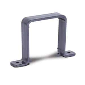 Square Flush Downpipe Clip in Anthracite Grey