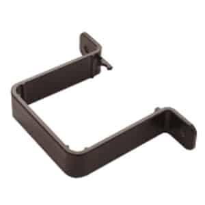 Square Flush Downpipe Clip in Black
