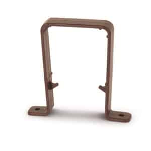 Square Pipe Clip in Brown scaled