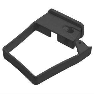 Square Single Fix Downpipe Clip in Black
