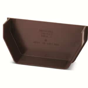 Square line Internal Stop End in Brown