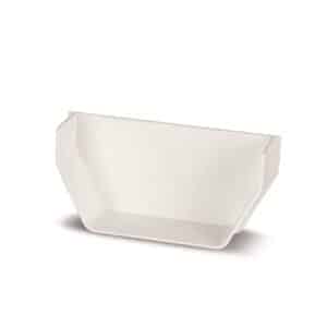 Square line Internal Stop End in White