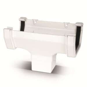 Square line Running Outlet in White scaled