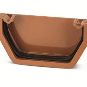 Square line Stop End External in Clay Brown