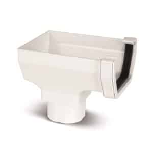 Square line Stopend Outlet in White scaled