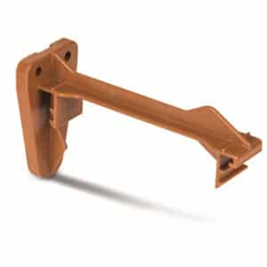 Square line Top Hung Fascia Bracket in Clay Brown scaled